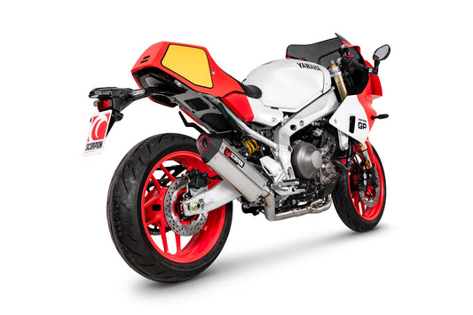 Yamaha XSR 900 GP Serket Full System - Brushed Stainless Steel Sleeve - Scorpion Exhaust