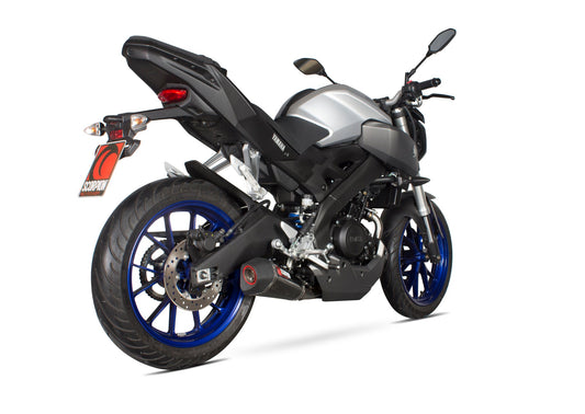Yamaha MT-125 Serket Taper Full System - Carbon Fibre Sleeve - Scorpion Exhaust