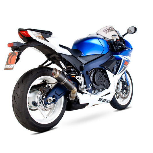 Suzuki GSX-R600 / GSX-R750 RP1-GP Slip-on - Carbon Fibre Sleeve - Scorpion Exhaust