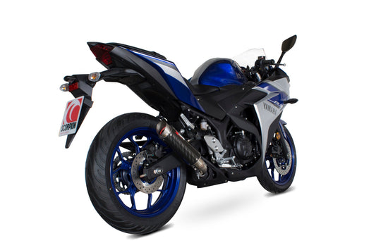 Yamaha YZF-R3 RP1-GP Slip-on - Carbon Fibre Sleeve - Scorpion Exhaust