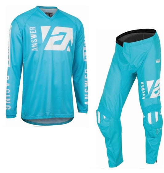 Answer Motocross Kit Syncron Jersey Pant Combo MX Off Road Astana White