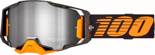 100% Armega Goggle 2025 NEW Orange Black Mirror