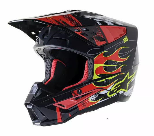 Alpinestars Supertech M5 Rash Helmet Black Red Adult