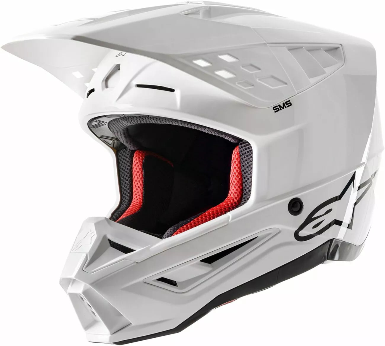 Alpinestars Supertech M5 Solid Helmet White Adult