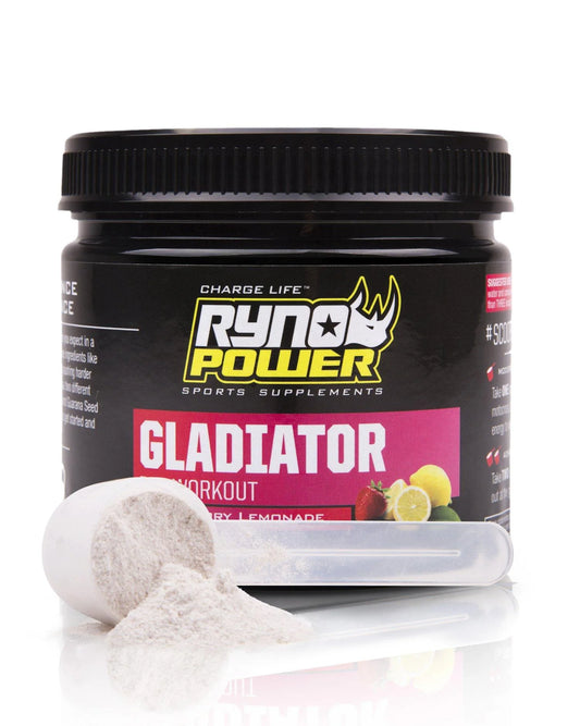 Gladiator Pre-Workout Strawberry Lemonade - RYNO POWER
