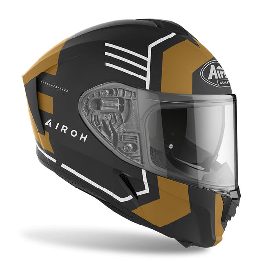 Airoh Spark Thrill Motorcycle Helmet Full Face Road Gold Matt