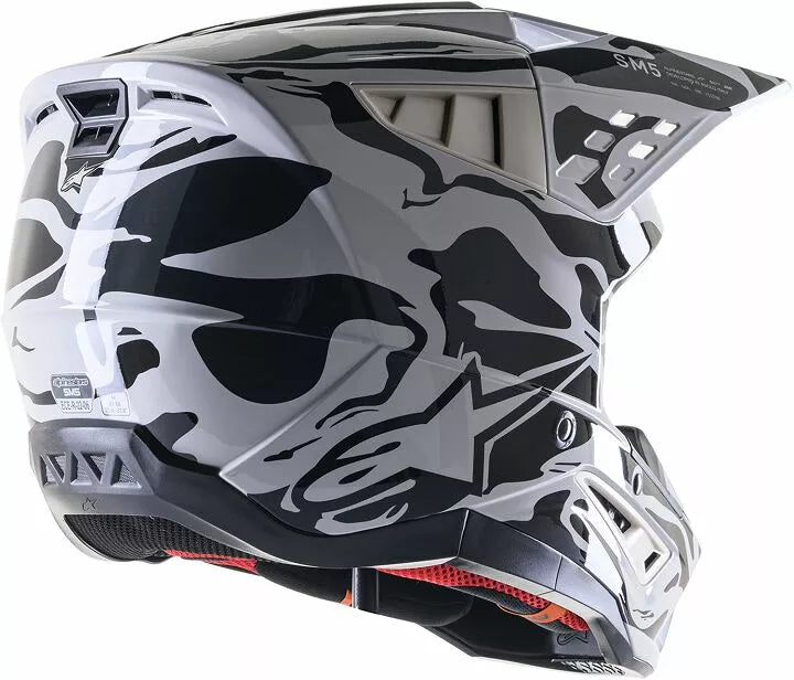 Alpinestars Supertech M5 Mineral Helmet White Black Adult