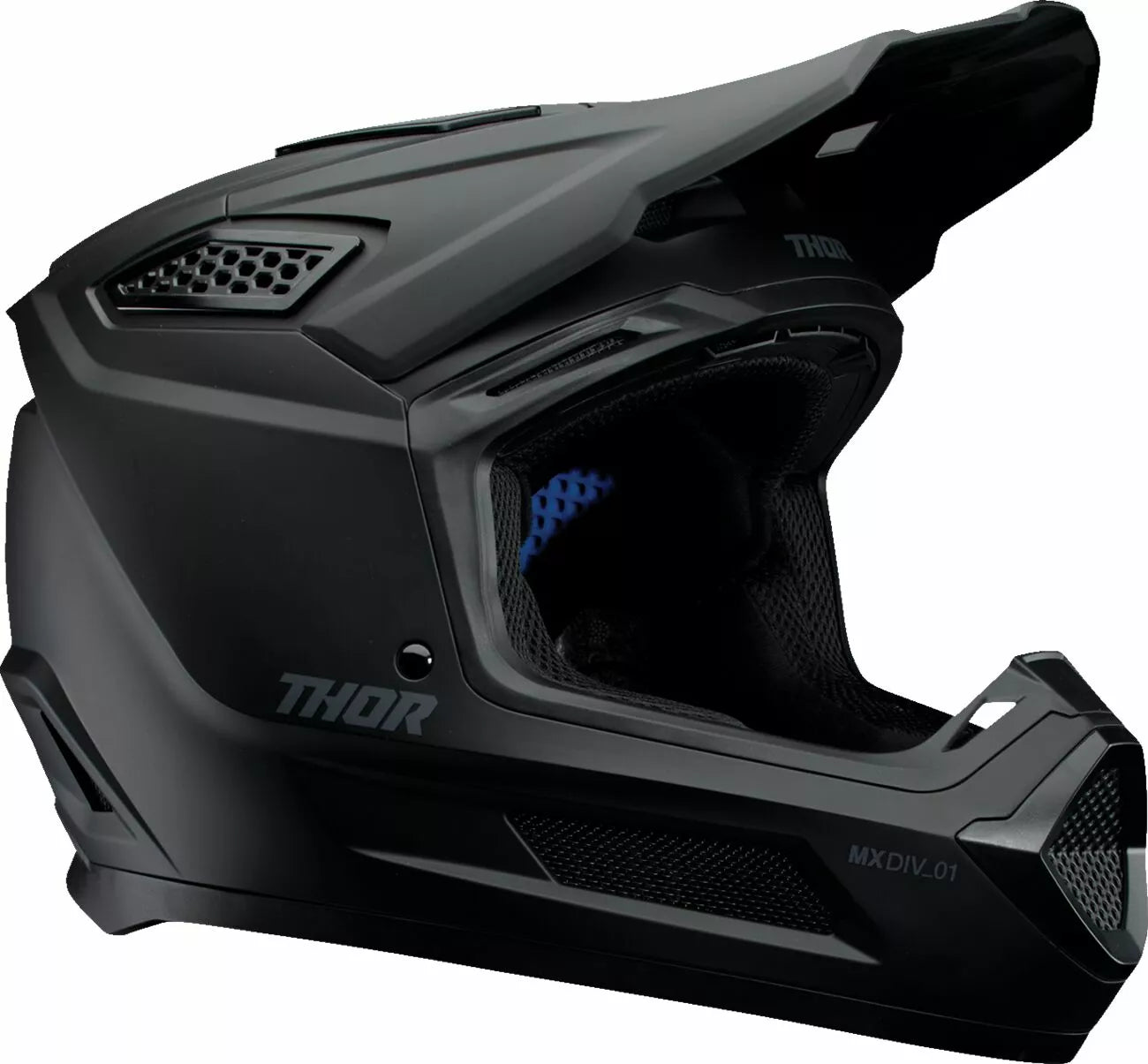 THOR Fleet Blackout Helmet NEW 2025 Motocross Helmet YOUTH BLACK
