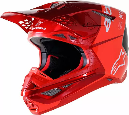 Alpinestars Supertech M10 Flood Helmet Red Adult