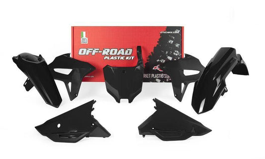 RTECH Plastic Kit HONDA CRF-R / CRF-RWE 250 / 450 2021 - 2024 BLACK