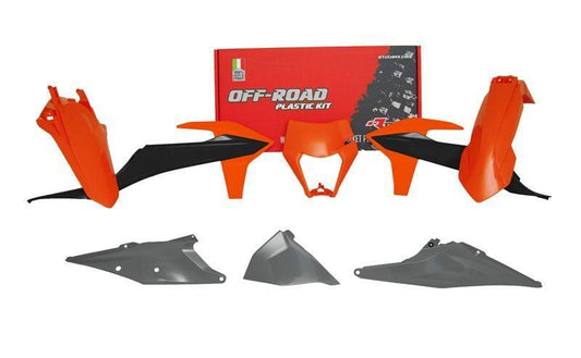 RTECH Plastic Kit KTM EXC EXC-F XC-W 125 - 500 2017 - 2023 OEM GREY