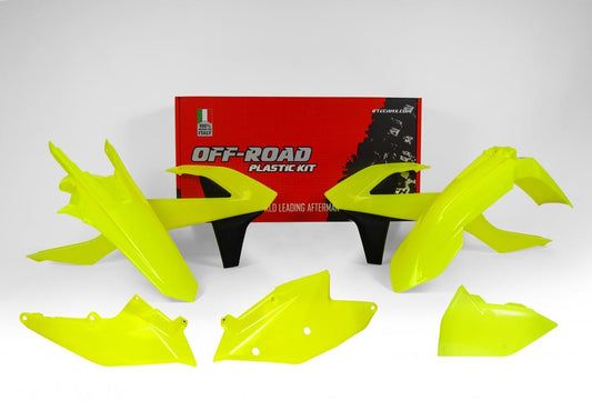 PLASTIC KIT RTECH KTM EXC 250/300 EXC-F 250/350/450/500 XC-W 125/150 2017-2019 NEON YELLOW