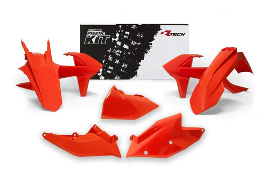 PLASTIC KIT RTECH KTM EXC 250/300 EXC-F 250/350/450/500 XC-W 125/150 2017-2019 ORANGE