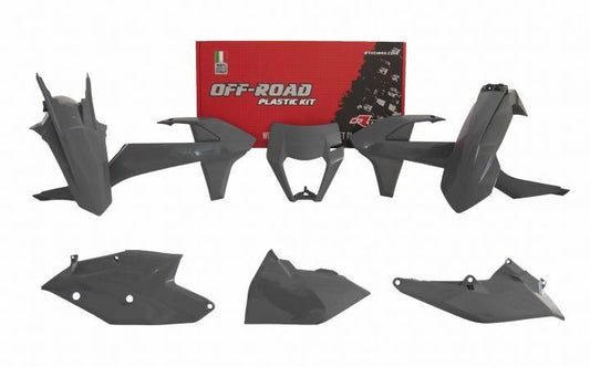 PLASTIC KIT RTECH KTM EXC 250/300 EXC-F 250/350/450/500 XCW 125/150 2017-2019 QUANTUM GREY