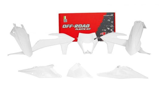 RTECH Plastic Kit KTM EXC EXC-F XC-W 125 - 500 2017 - 2023 WHITE